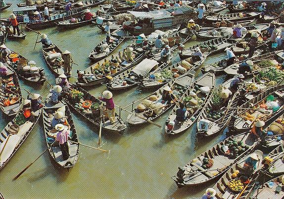 Mekong+delta+floating+markets